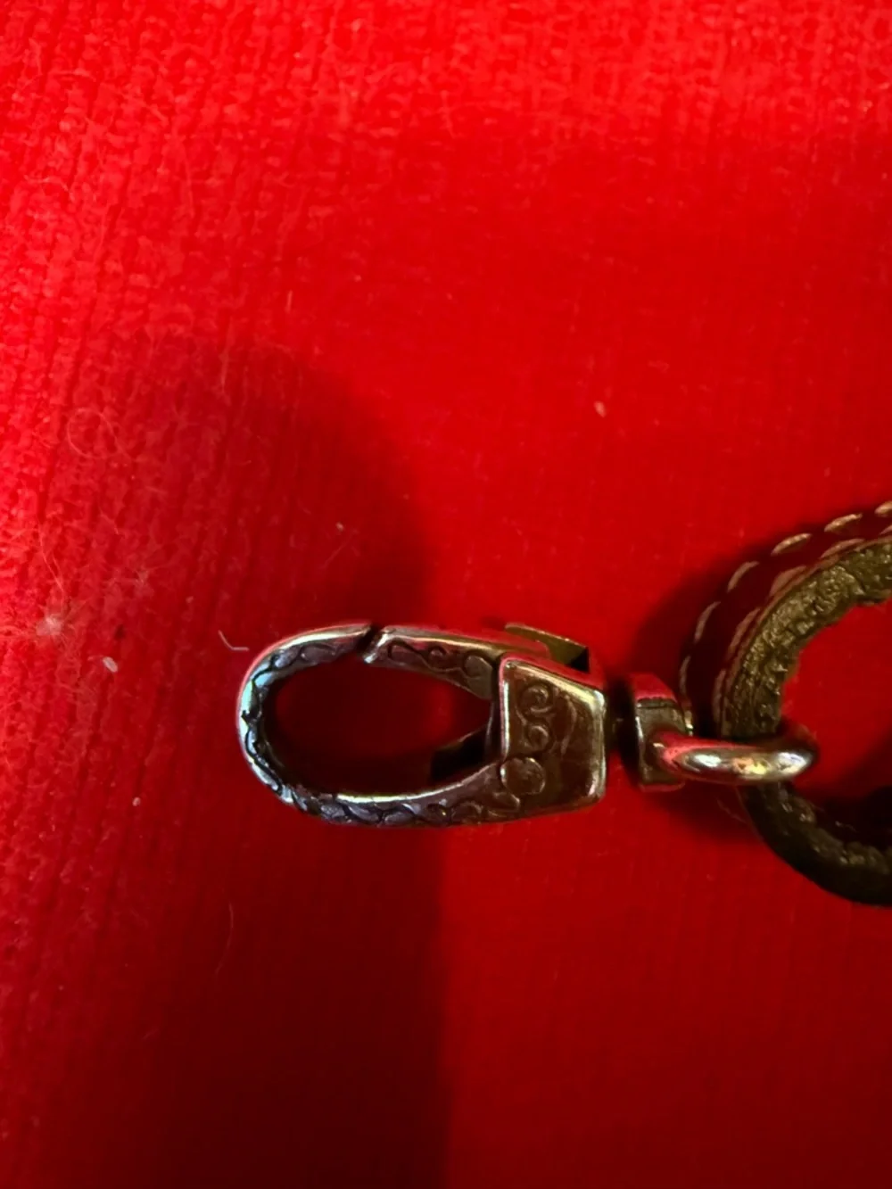 Brighton Black Leather Crossbody Wallet with Heart Accent and Stripe ID Window - Picture 9 of 9